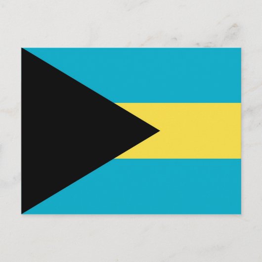 Briefkaart met vlag van Bahama's (Voorkant)