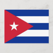 Briefkaart met vlag van Cuba (Voorkant)