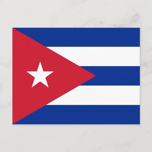Briefkaart met vlag van Cuba (Voorkant)