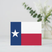 Briefkaart met vlag van de staat Texas - Verenigde (Staand voorkant)