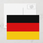 Briefkaart met vlag van Duitsland (Voorkant / Achterkant)
