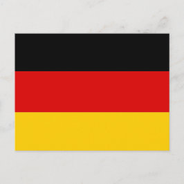 Briefkaart met vlag van Duitsland