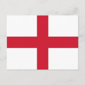 Briefkaart met vlag van Engeland (Voorkant)