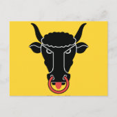 Briefkaart met vlag van het kanton Uri, Zwitserlan (Voorkant)