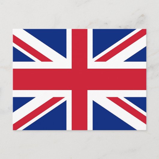Briefkaart met vlag van het Verenigd Koninkrijk (Voorkant)