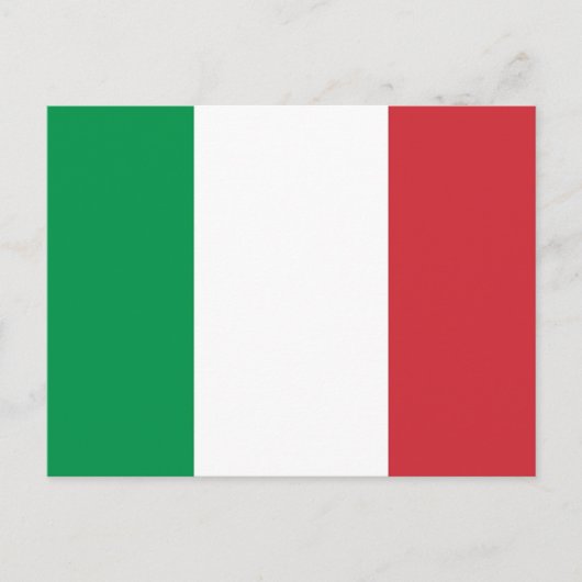 Briefkaart met vlag van Italië (Voorkant)