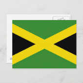 Briefkaart met vlag van Jamaica (Voorkant / Achterkant)