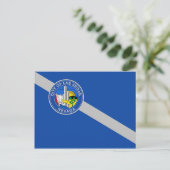 Briefkaart met Vlag van Las Vegas City, Verenigde (Staand voorkant)