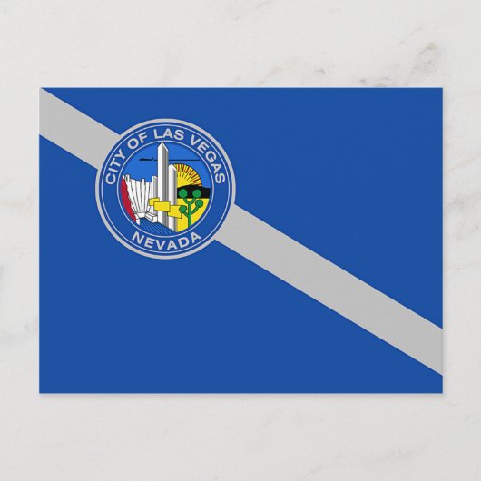 Briefkaart met Vlag van Las Vegas City, Verenigde (Voorkant)