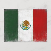 Briefkaart met vlag van Mexico (Voorkant)
