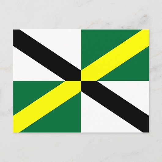 Briefkaart met vlag van Monterey, Californië (Voorkant)