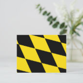 Briefkaart met vlag van München, Duitsland (Staand voorkant)