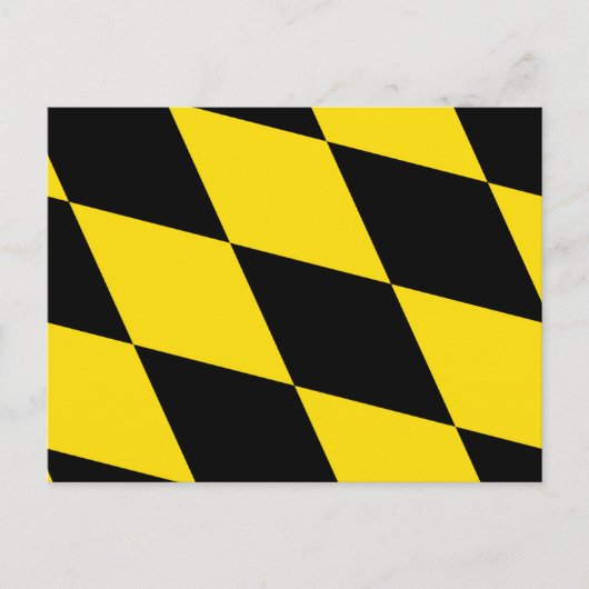 Briefkaart met vlag van München, Duitsland (Voorkant)