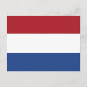 Briefkaart met vlag van Nederland (Voorkant)