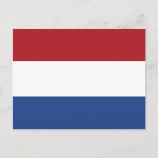 Briefkaart met vlag van Nederland (Voorkant)