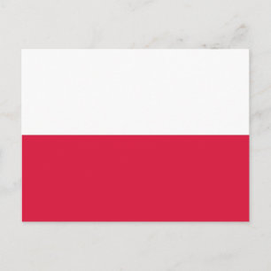 Briefkaart met vlag van Polen
