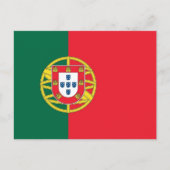 Briefkaart met vlag van Portugal (Voorkant)