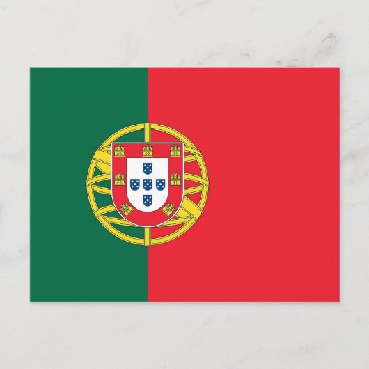 Briefkaart met vlag van Portugal (Voorkant)