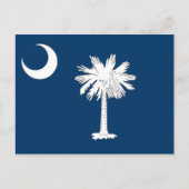 Briefkaart met vlag van South Carolina State - Ver (Voorkant)