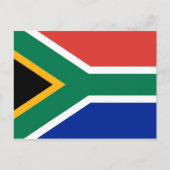 Briefkaart met vlag van Zuid-Afrika (Voorkant)