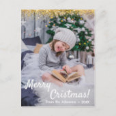 Briefkaart met vrolijk kerstfeest Prettige feestda (Voorkant)