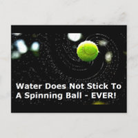 Briefkaart met waterloop - Flat Earth Meme