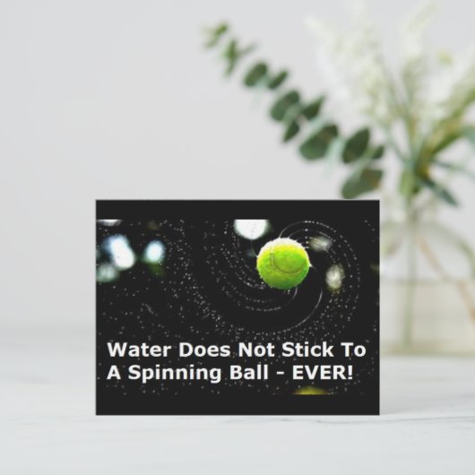 Briefkaart met waterloop - Flat Earth Meme (Staand voorkant)