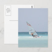 Briefkaart met wielsurfen (Voorkant / Achterkant)