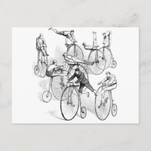 Briefkaart met wieltjes voor hoge wieltjes