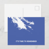 Briefkaart met witte grunge Vibe, vers (Voorkant / Achterkant)