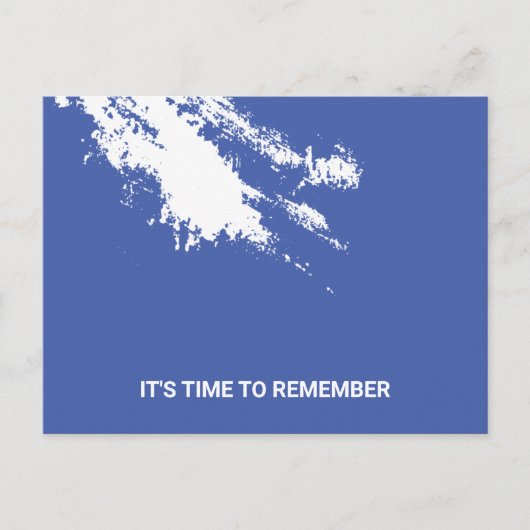 Briefkaart met witte grunge Vibe, vers (Voorkant)