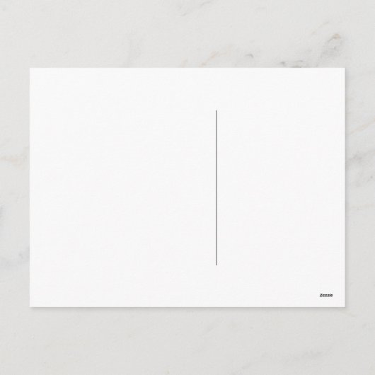 Briefkaart met witte kerstbomen (Achterkant)