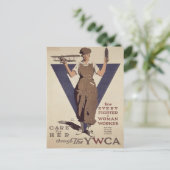 Briefkaart met WWII Propaganda Poster Print (Staand voorkant)