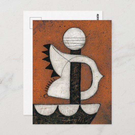 Briefkaart met zeilboot (Voorkant / Achterkant)