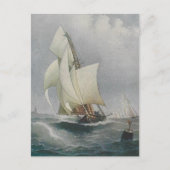 Briefkaart met zeilboot (Voorkant)