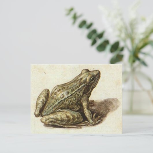 Briefkaart met zoete kikker (Staand voorkant)