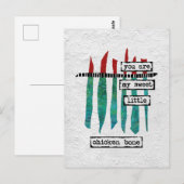 Briefkaart met zoete kippen - Moderne Abstracte (Voorkant / Achterkant)