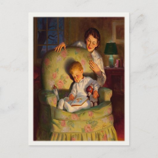  Briefkaart met zoete slapende Baby (Voorkant)