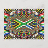 Briefkaart met Zuid-Afrikaanse kleuren Design (Voorkant)