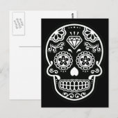 Briefkaart met zwarte en witte suiker (Voorkant / Achterkant)