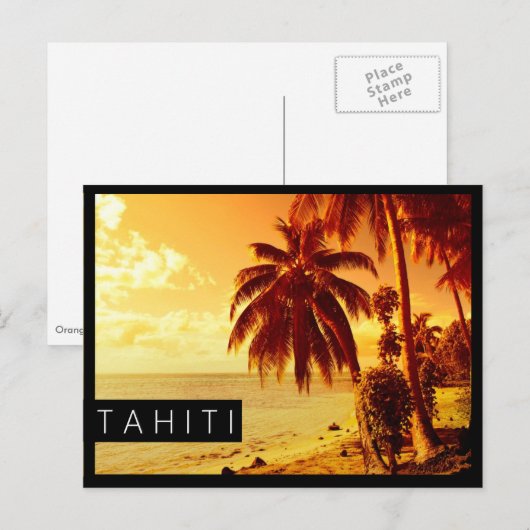 Briefkaart met zwarte rand (Voorkant / Achterkant)