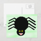 Briefkaart met zwarte spin (Voorkant / Achterkant)