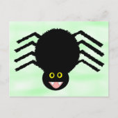 Briefkaart met zwarte spin (Voorkant)