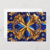 Briefkaart met Zweden Kleuren Design (Voorkant / Achterkant)