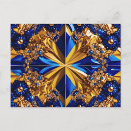 Briefkaart met Zweden Kleuren Design