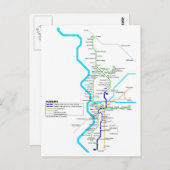 Briefkaart metro van Duisburg (Voorkant / Achterkant)