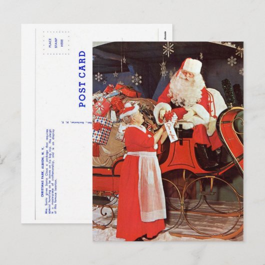 Briefkaart - Mevr. Santa (Voorkant / Achterkant)