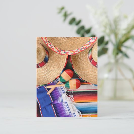 Briefkaart Mexicaanse objecten (Staand voorkant)