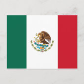 Briefkaart Mexicaanse vlag (Voorkant)