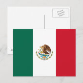 Briefkaart Mexico-vlag (Voorkant / Achterkant)